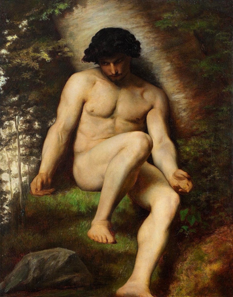 Studium Adama dla Paradis perdu, ok. 1863 autorstwa Alexandre Cabanel