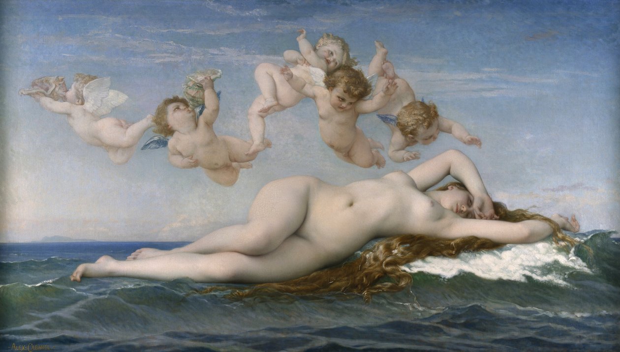 Narodziny Wenus, 1863 autorstwa Alexandre Cabanel