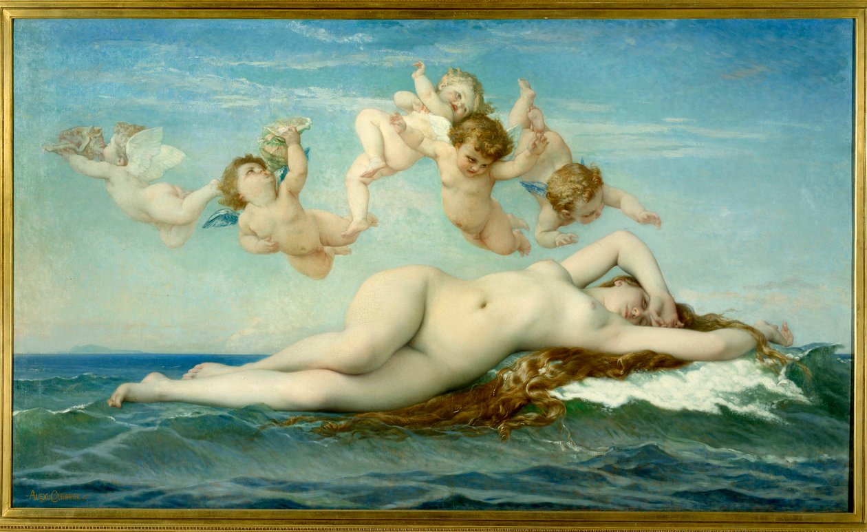 Narodziny Wenus Malarstwo Alexandre Cabanela (1823-1889) 1863 Nd. 1,3x2,25 m Paryż, musee d