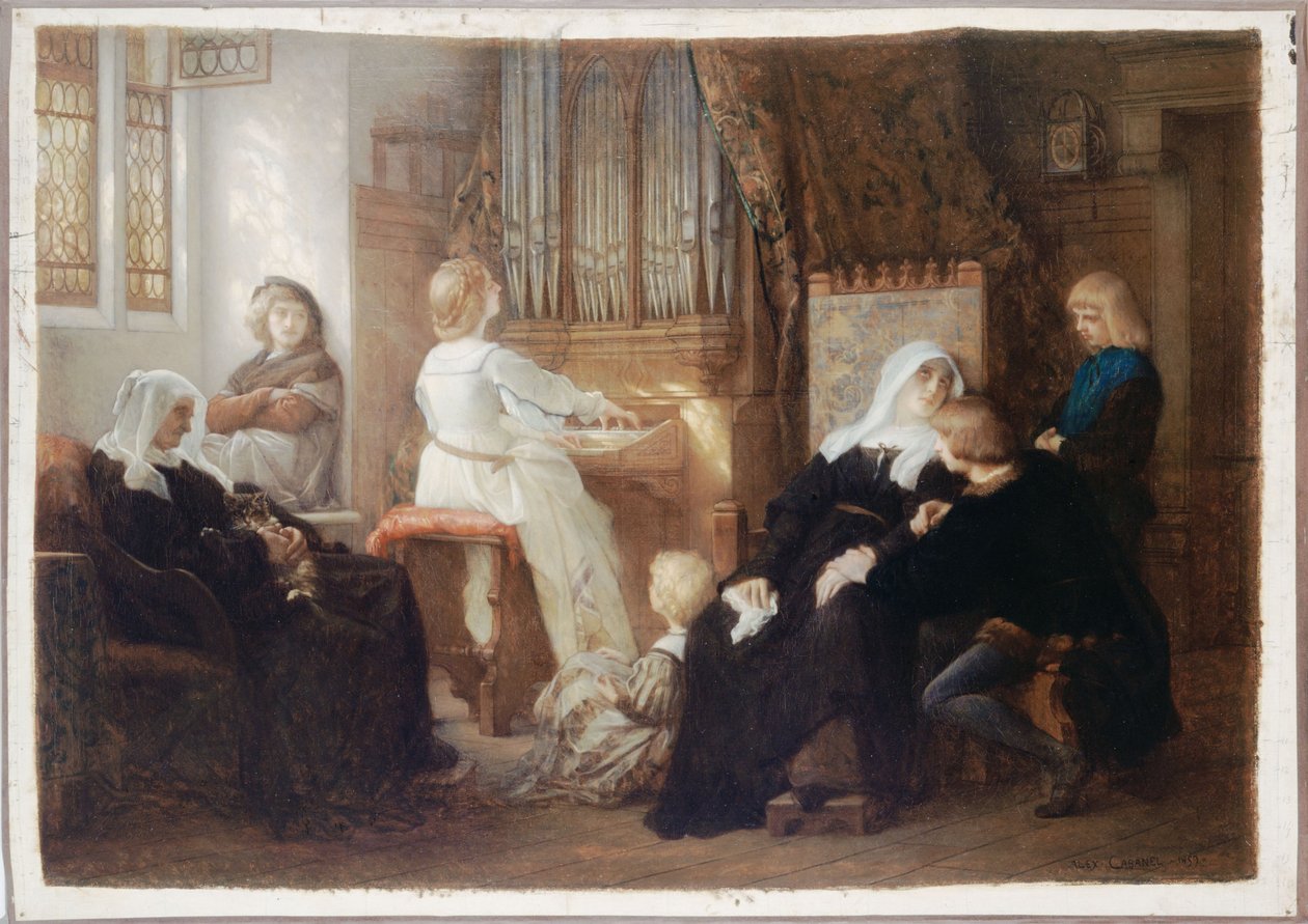 Wdowa po chórmistrzu autorstwa Alexandre Cabanel