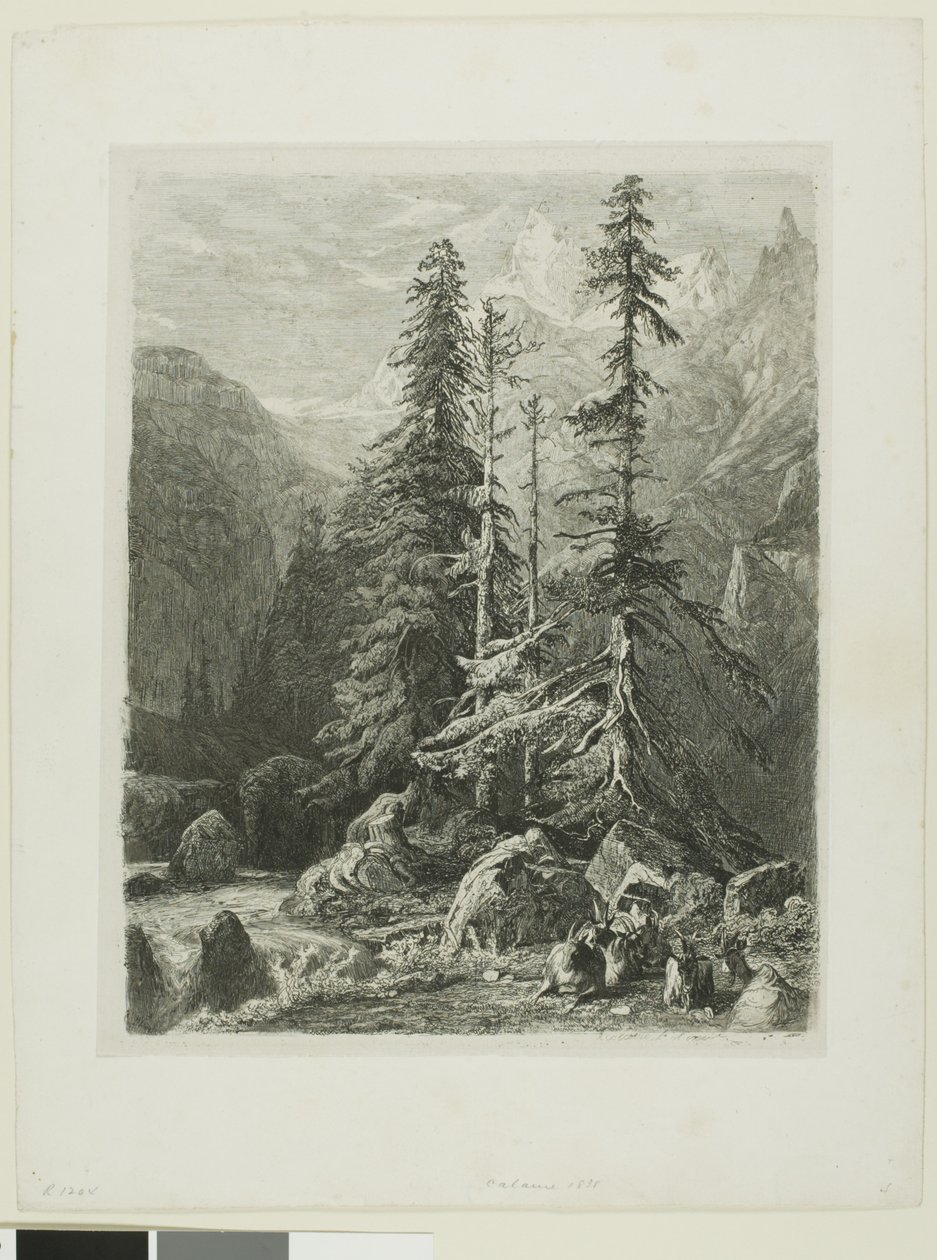 Krajobraz alpejski autorstwa Alexandre Calame