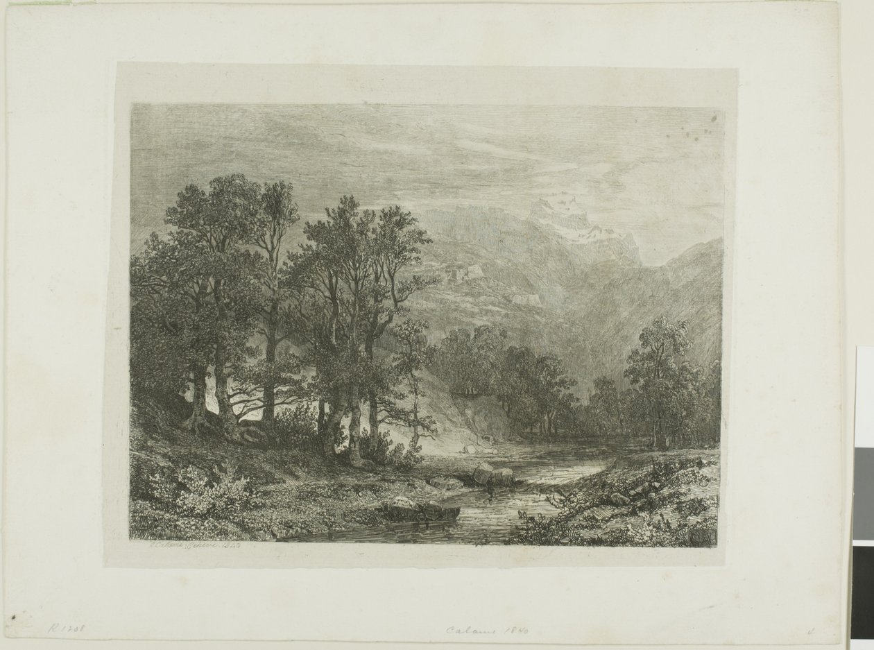 Krajobraz alpejski autorstwa Alexandre Calame
