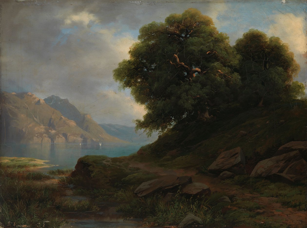 Krajobraz alpejski autorstwa Alexandre Calame