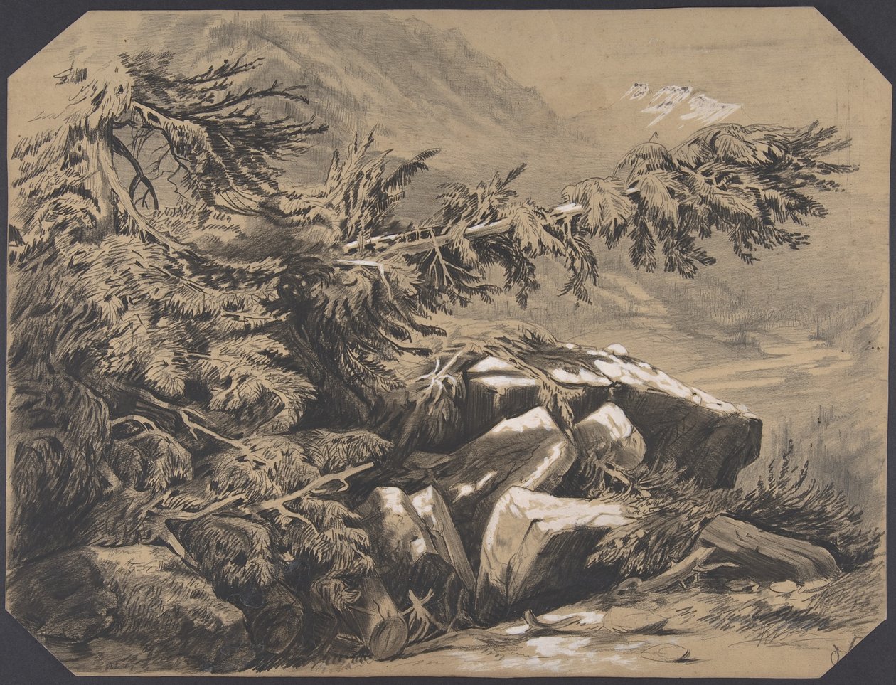 Lasy i góry autorstwa Alexandre Calame