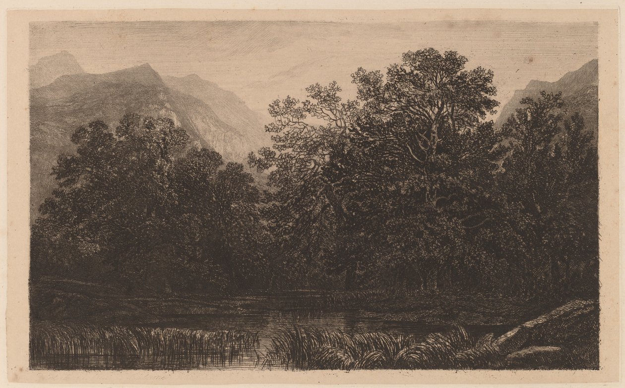 Staw Górski autorstwa Alexandre Calame