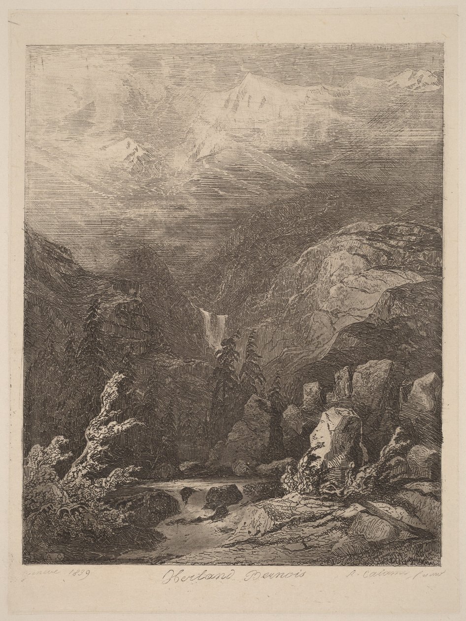 Oberland Berneński autorstwa Alexandre Calame