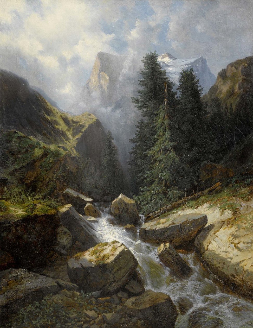 Lilia różana autorstwa Alexandre Calame