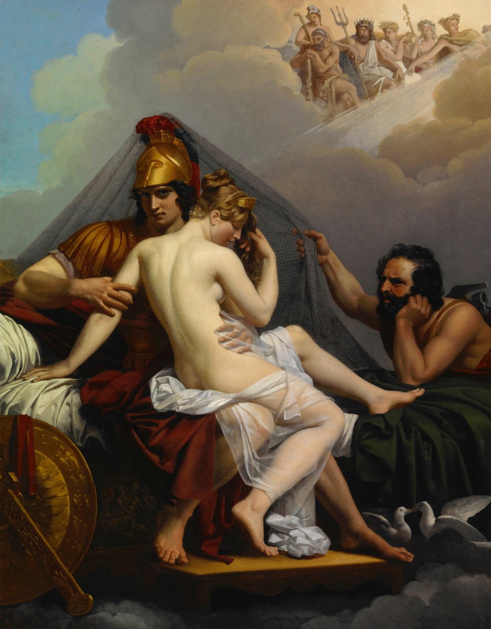 Mars i Wenus zaskoczone przez Wulkana autorstwa Alexandre Charles Guillemot