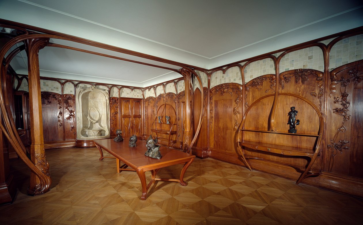 Alexandre Charpentier (1856 - 1909) przy współpracy Alexandre Bigota; Salle żłób ok. 1901; Paryż, Muzeum Orsay. autorstwa Alexandre Charpentier