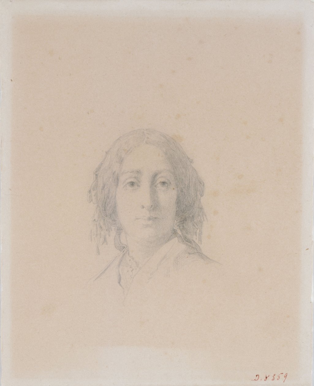 Portret George Sand. autorstwa Alexandre Damien Manceau