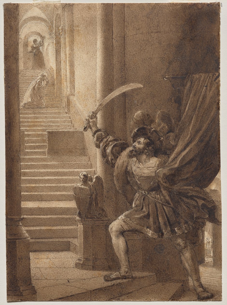 François I wymachujący mieczem autorstwa Alexandre Evariste Fragonard