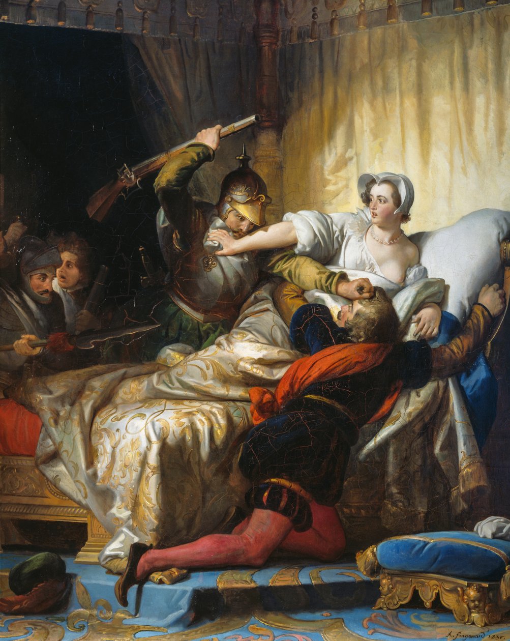 Masakra w noc św. Bartłomieja (24 sierpnia autorstwa Alexandre Evariste Fragonard