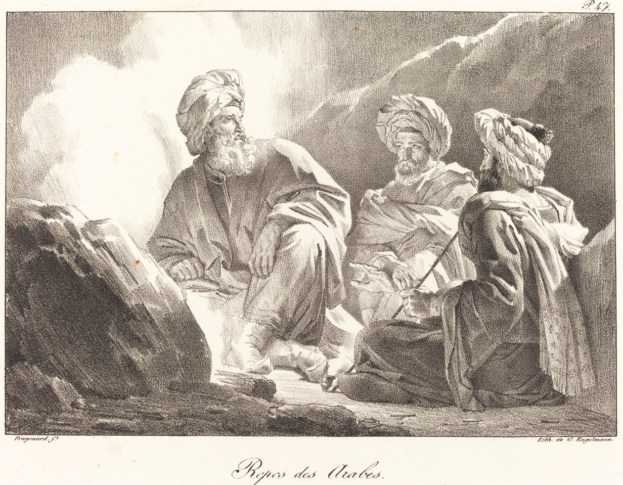 Reszta Arabów autorstwa Alexandre Evariste Fragonard
