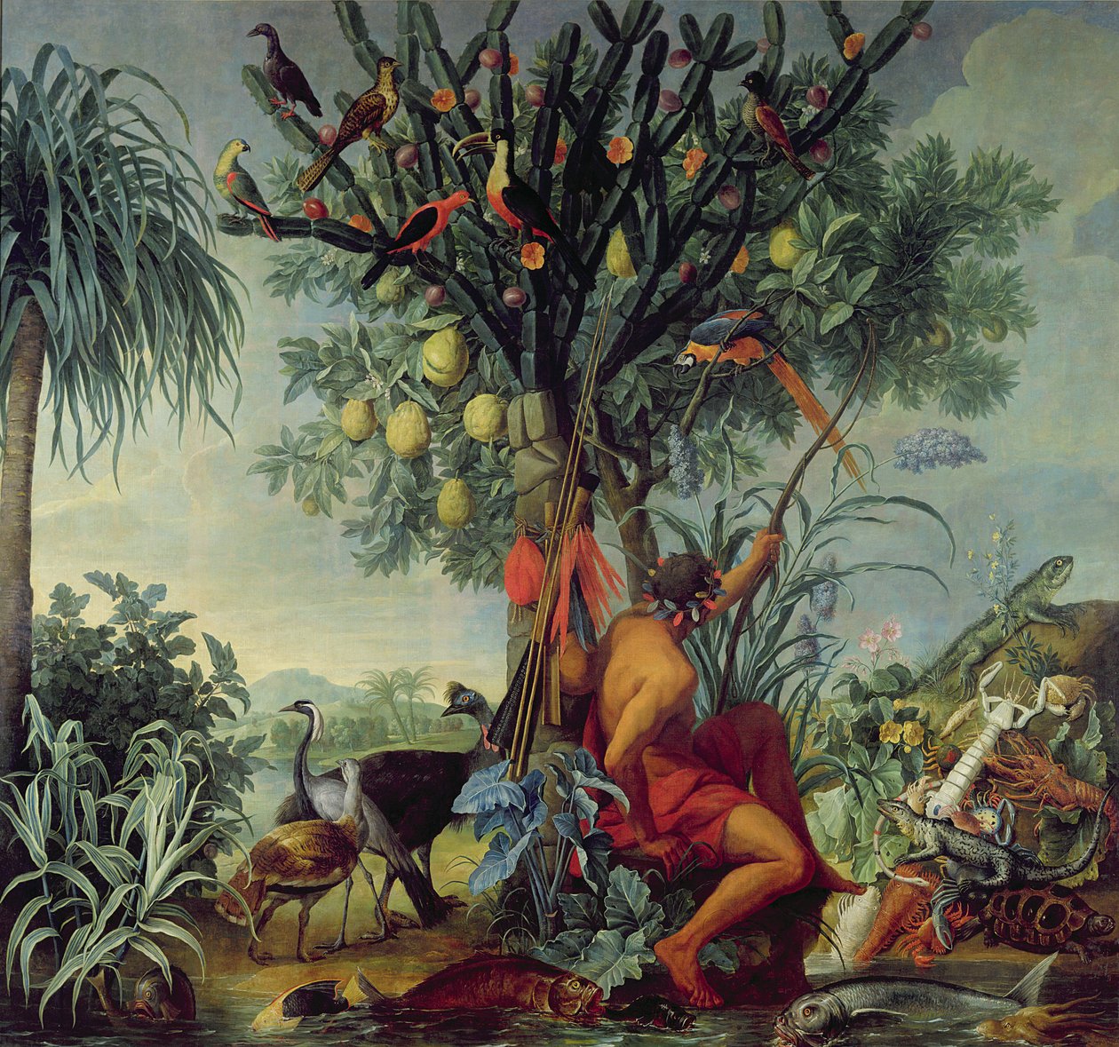 Indyjski myśliwy, 1740 autorstwa Alexandre Francois Desportes