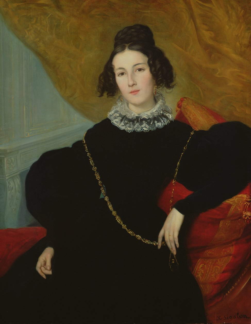 Portret Madame Crowd autorstwa Alexandre Francois Xavier Sigalon