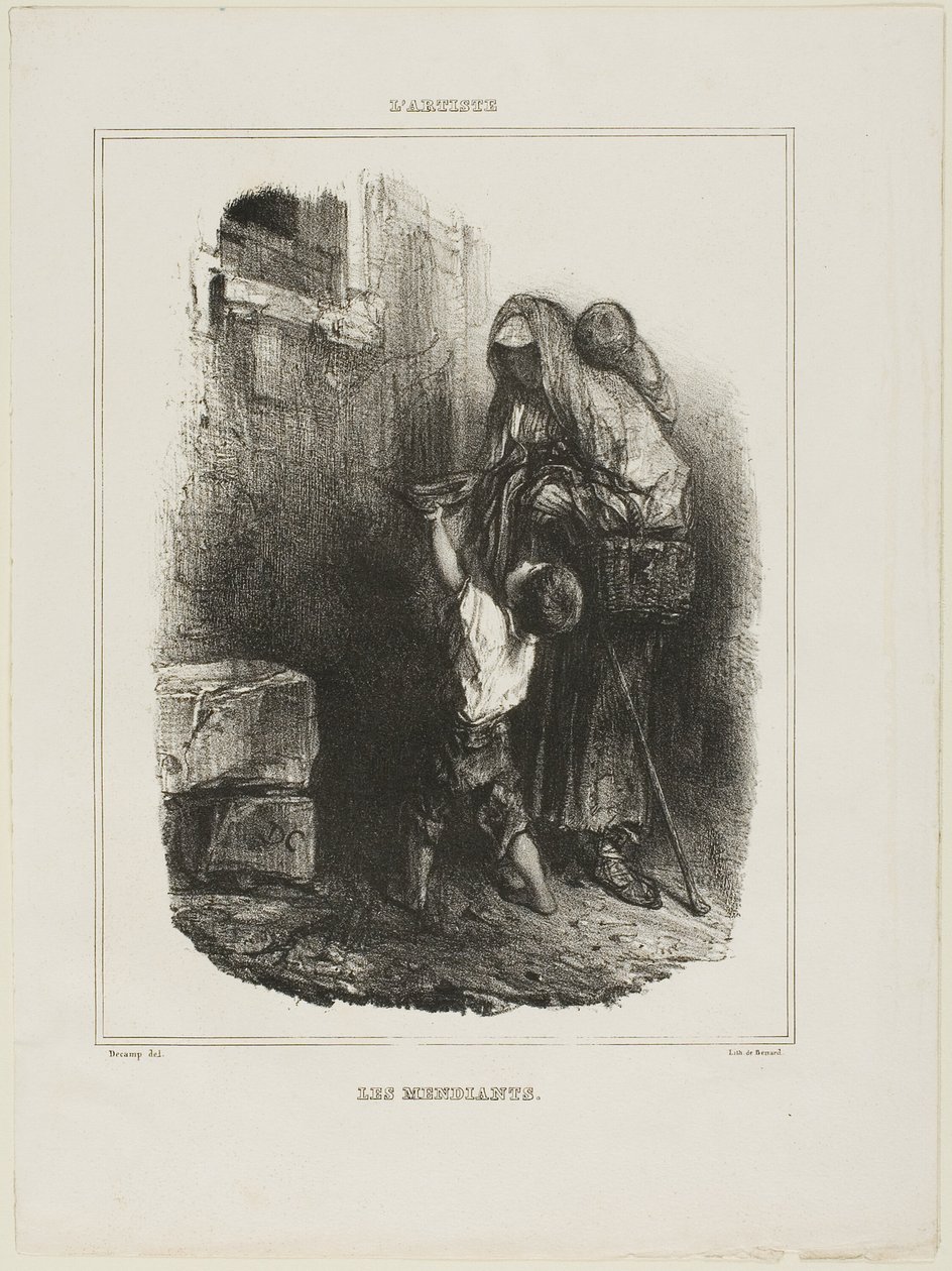 Żebracy autorstwa Alexandre Gabriel Decamps