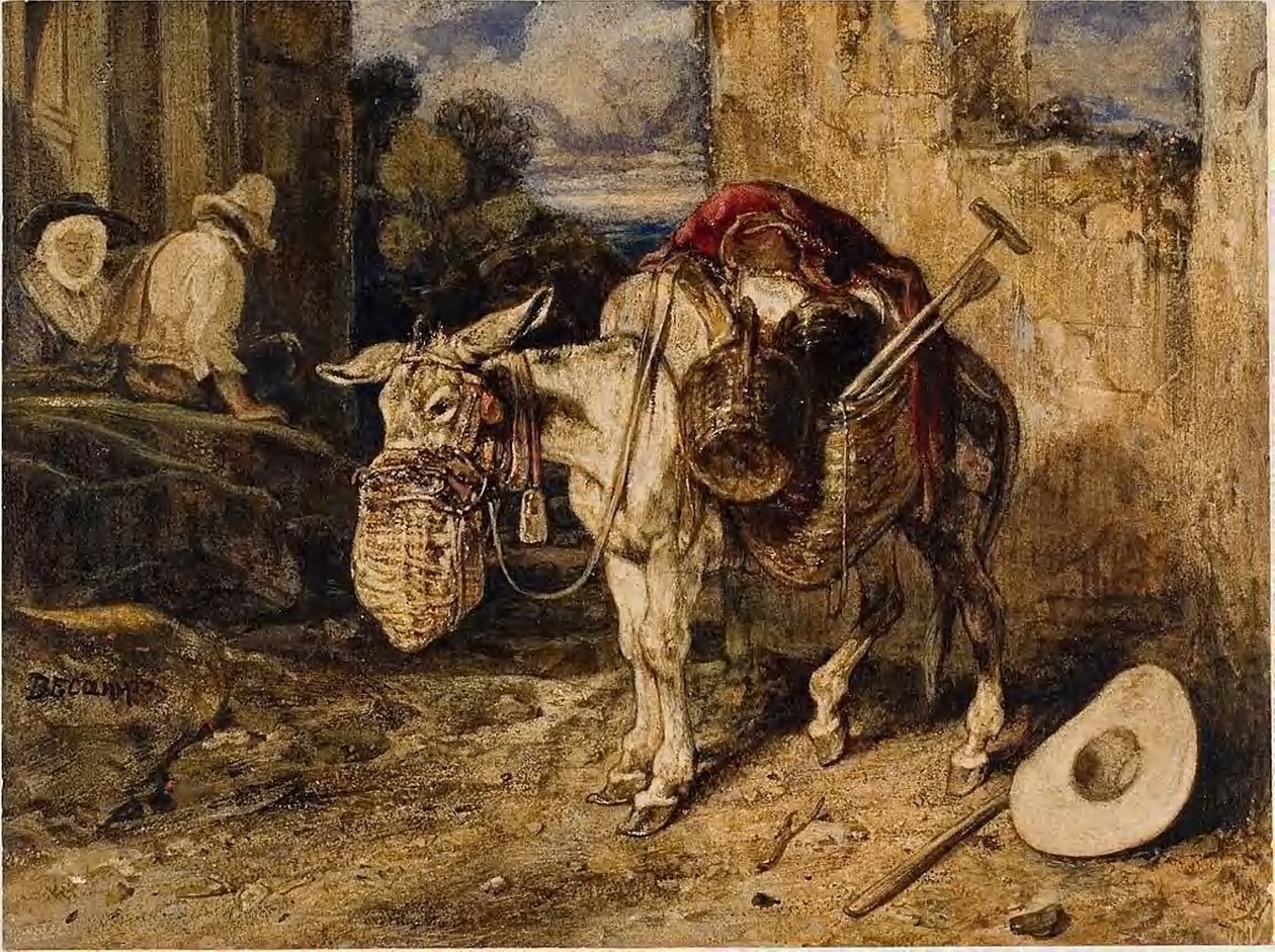Osioł autorstwa Alexandre Gabriel Decamps