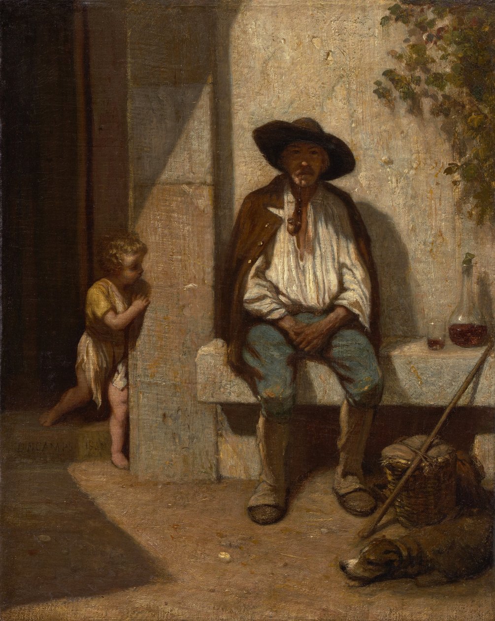 Chłop włoski, 1842 autorstwa Alexandre Gabriel Decamps