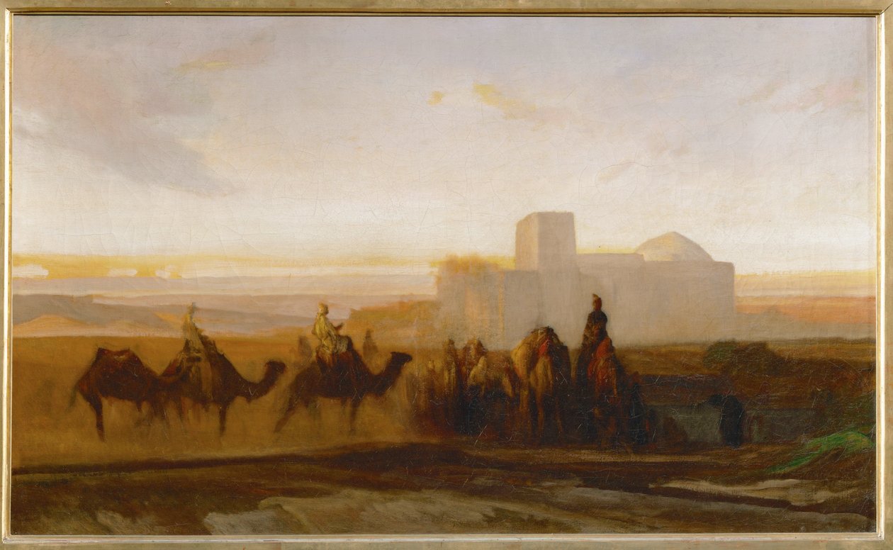 La caravane - przyczepa kempingowa ... autorstwa Alexandre Gabriel Decamps