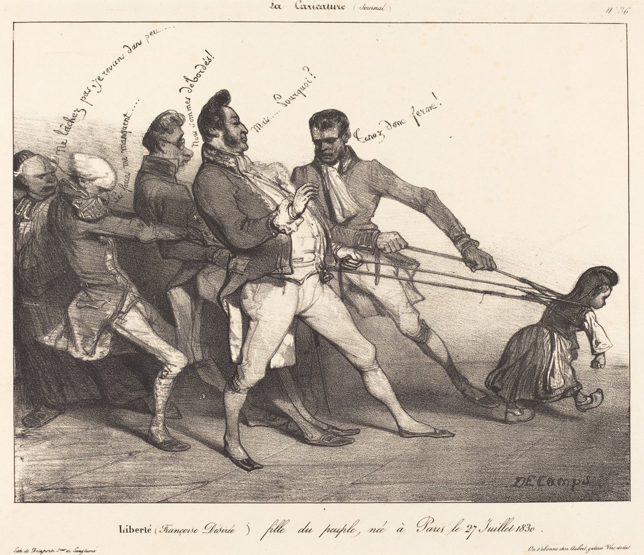 Wolność autorstwa Alexandre Gabriel Decamps
