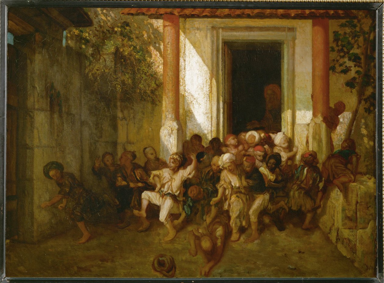 Turecka wycieczka szkolna - Turecka szkoła ... autorstwa Alexandre Gabriel Decamps
