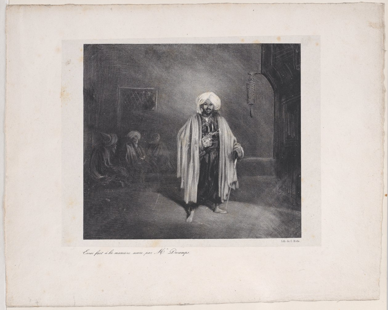 Stojący Turk, 1831. autorstwa Alexandre Gabriel Decamps