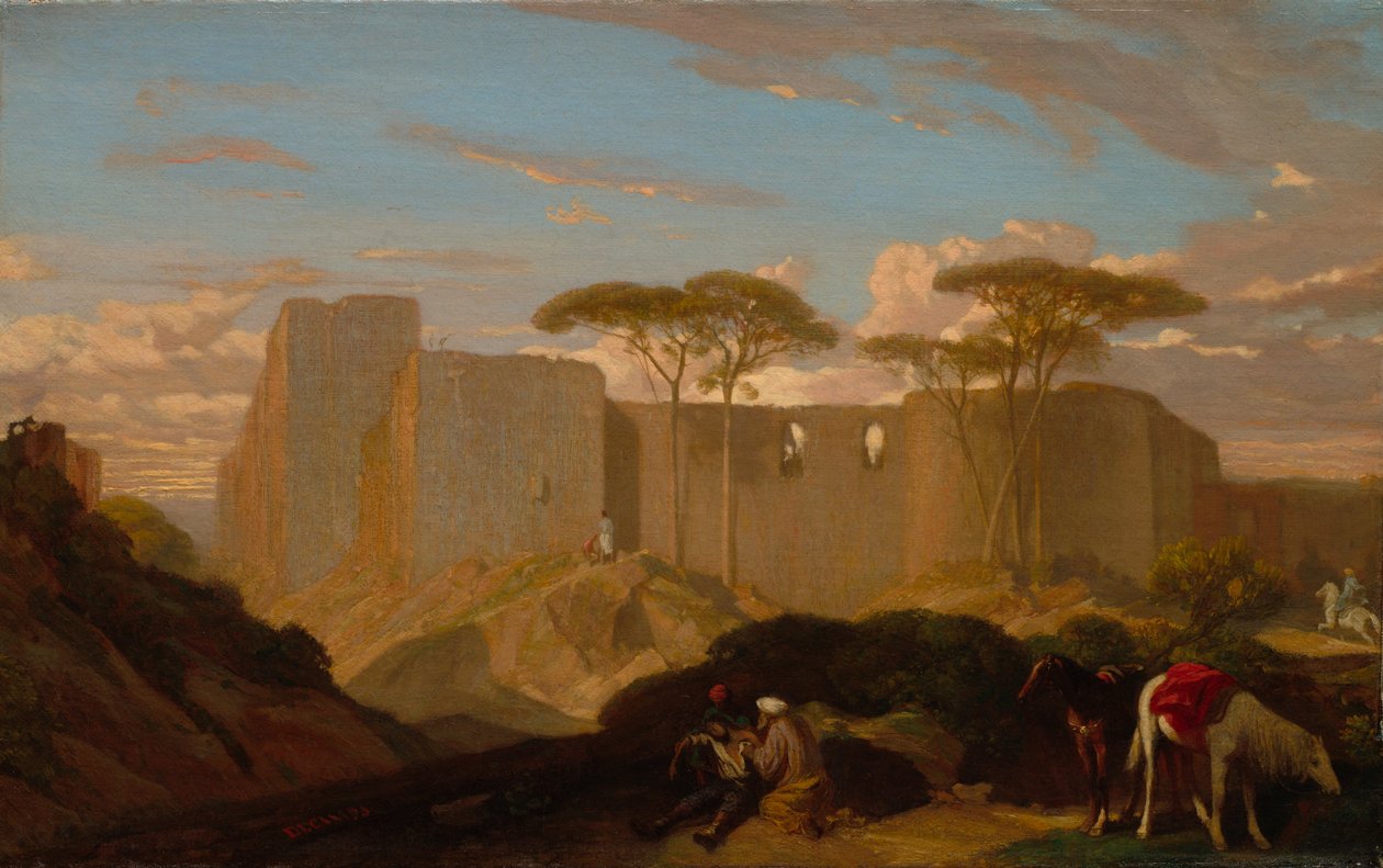 Dobry Samarytanin, ok. 1842 (olej na tkaninie) autorstwa Alexandre Gabriel Decamps