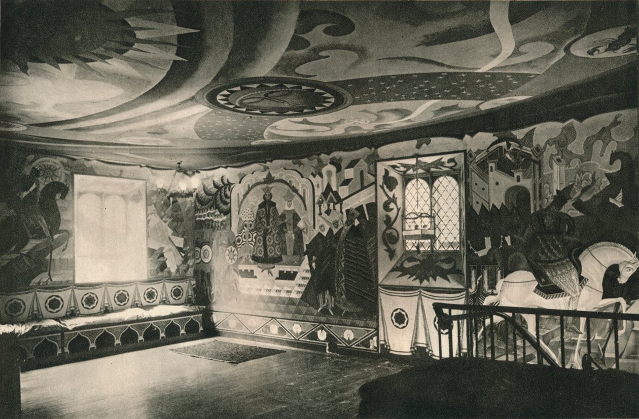 Dekoracje w Sali, ok. 1927 autorstwa Alexandre Jacovleff