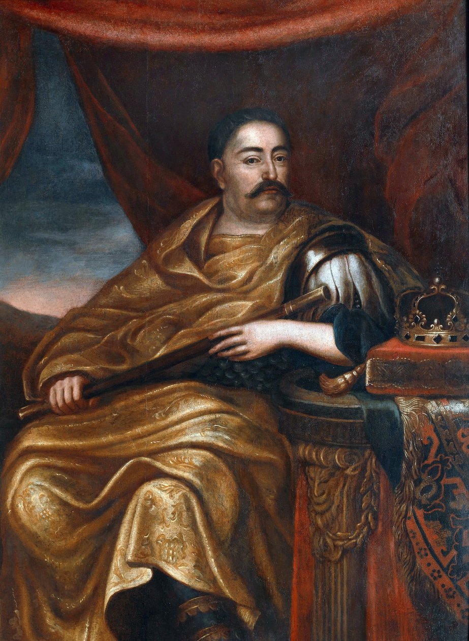 Portret Jana III Sobieskiego (1629-1696) Króla Polski"" XVII wiek - Portret Jana III Sobieskiego (1629-1696), Króla Polski i Wielkiego Księcia Litewskiego - Tricius, Jan (ok. 1620-ok. 1692) - - Olej na płótnie - 162x114 cm - Muzeum Pałac w Wilanowie autorstwa Alexandre Jan Tricius