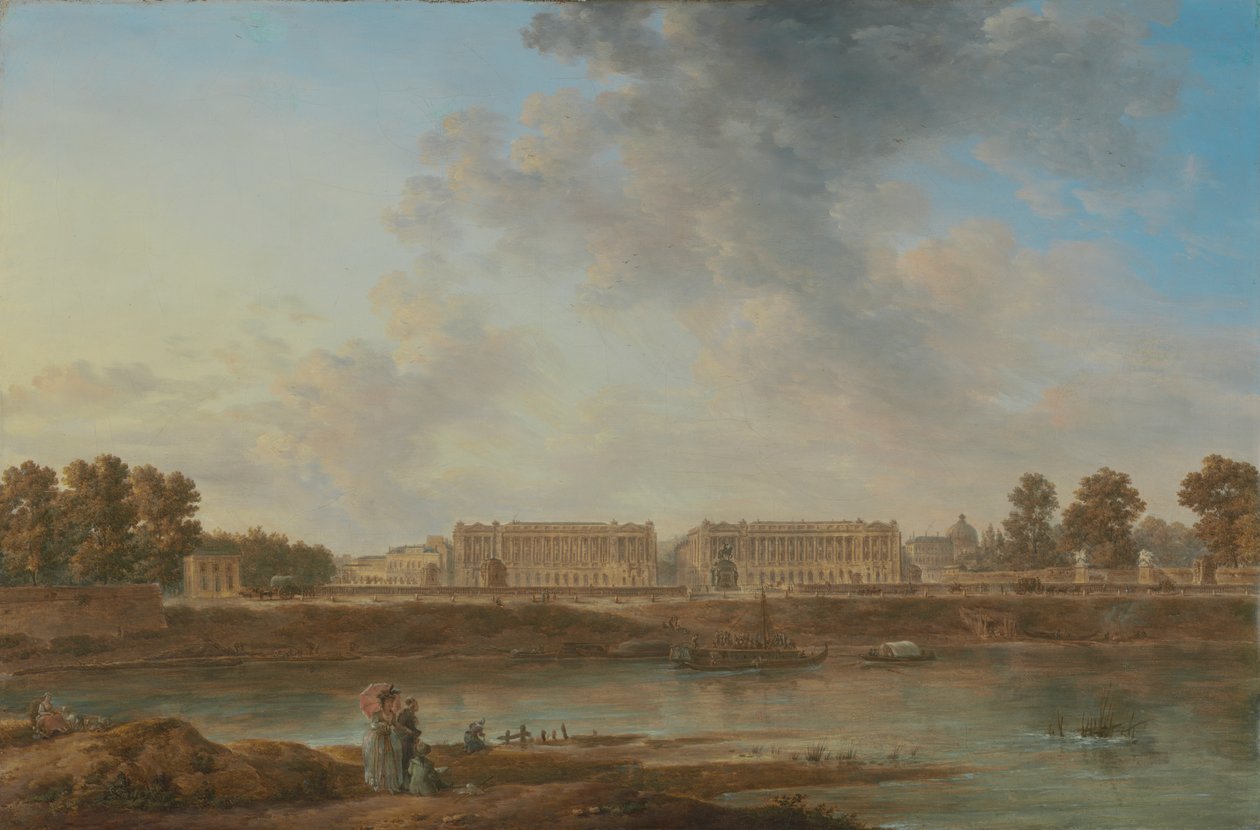 Widok Place Louis XV, c.1775-87 (olej na płótnie) autorstwa Alexandre Jean Noel