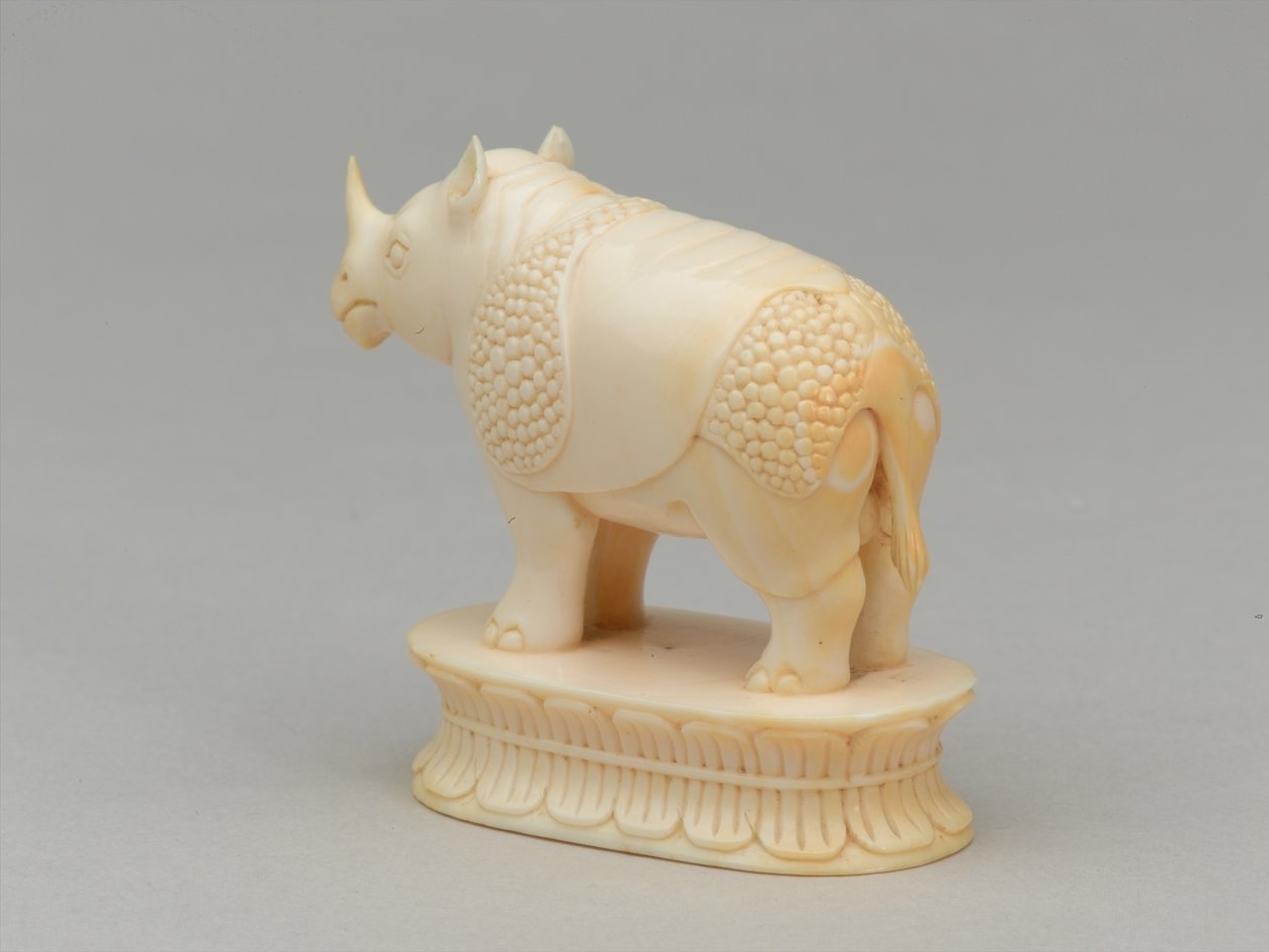 Biały biskup, figura szachowa, Indie, 1820 ok autorstwa Alexandre Josquin