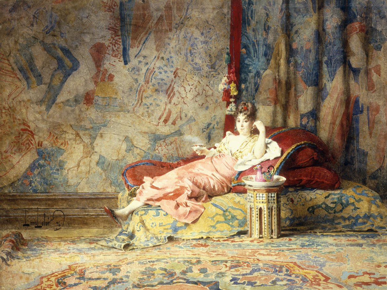 Piękno Haremu, 1876 autorstwa Alexandre Louis Leloir