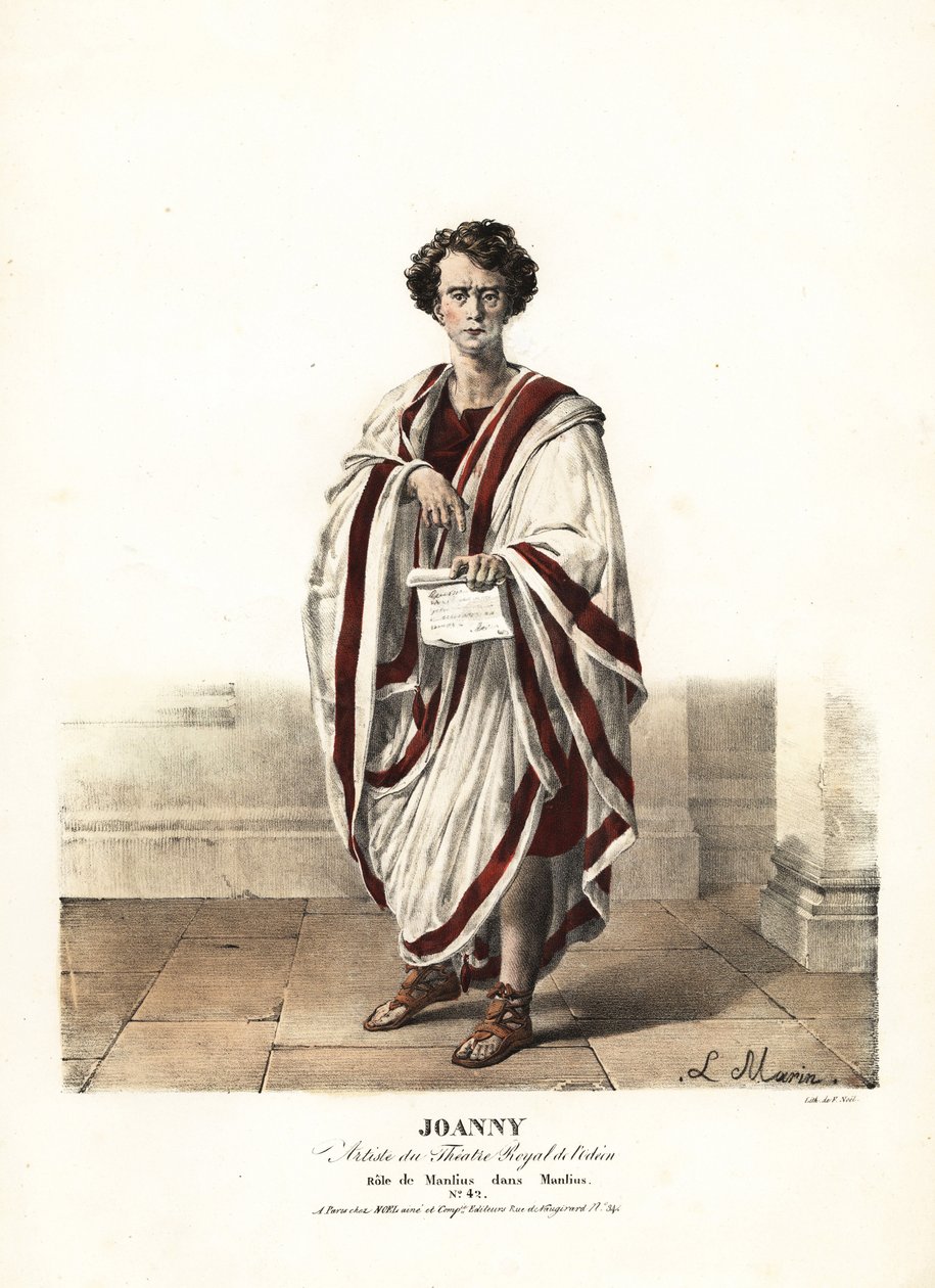 Jean-Bernard Joanny i Manlius w Manlius Torquatus Marie-Catherine Desjardins, Theatre Royal de l