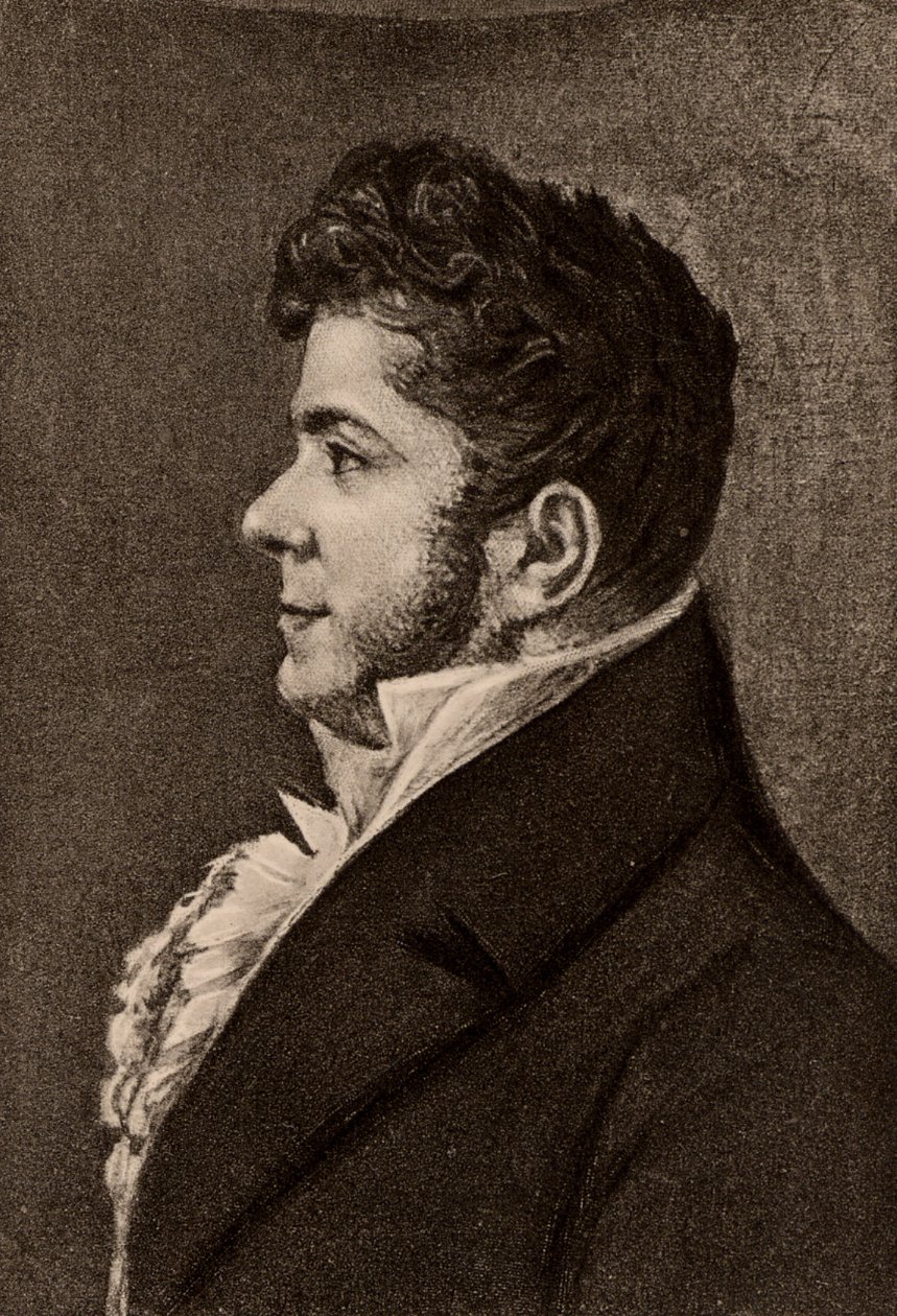 Stendhal, pseudonim Henri Marie Beyle (1783-1842), francuski powieściopisarz autorstwa Alexandre Marie Longuet