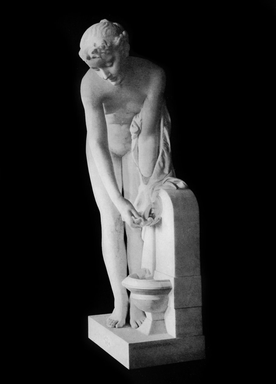 Dziewczyna przy fontannie, XIX w., 1912. autorstwa Alexandre Schoenewerk