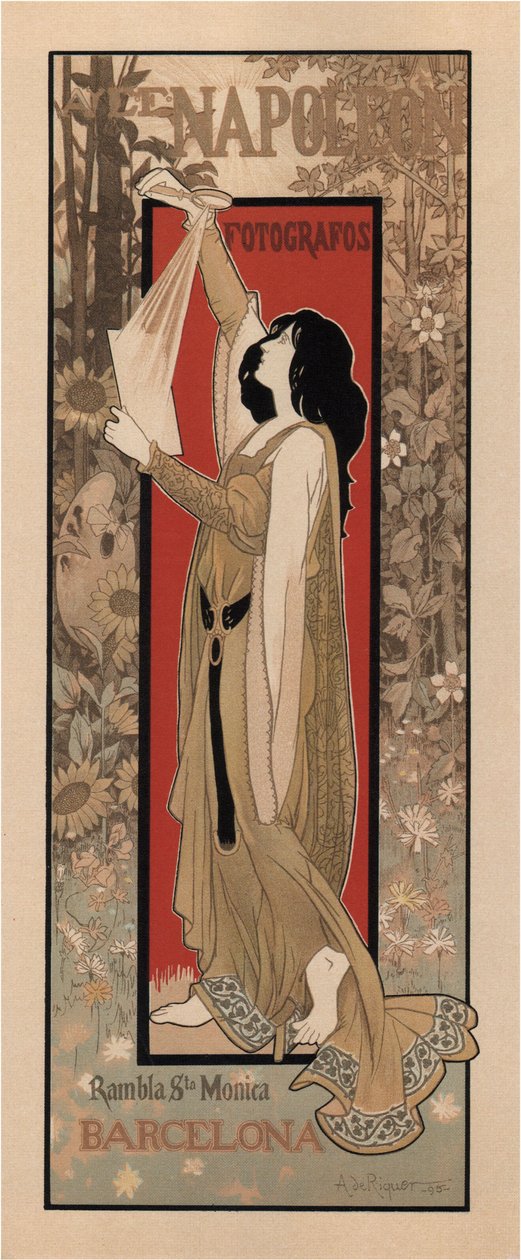 Firma fotograficzna Napoleona, 1895 autorstwa Alexandre de Riquer