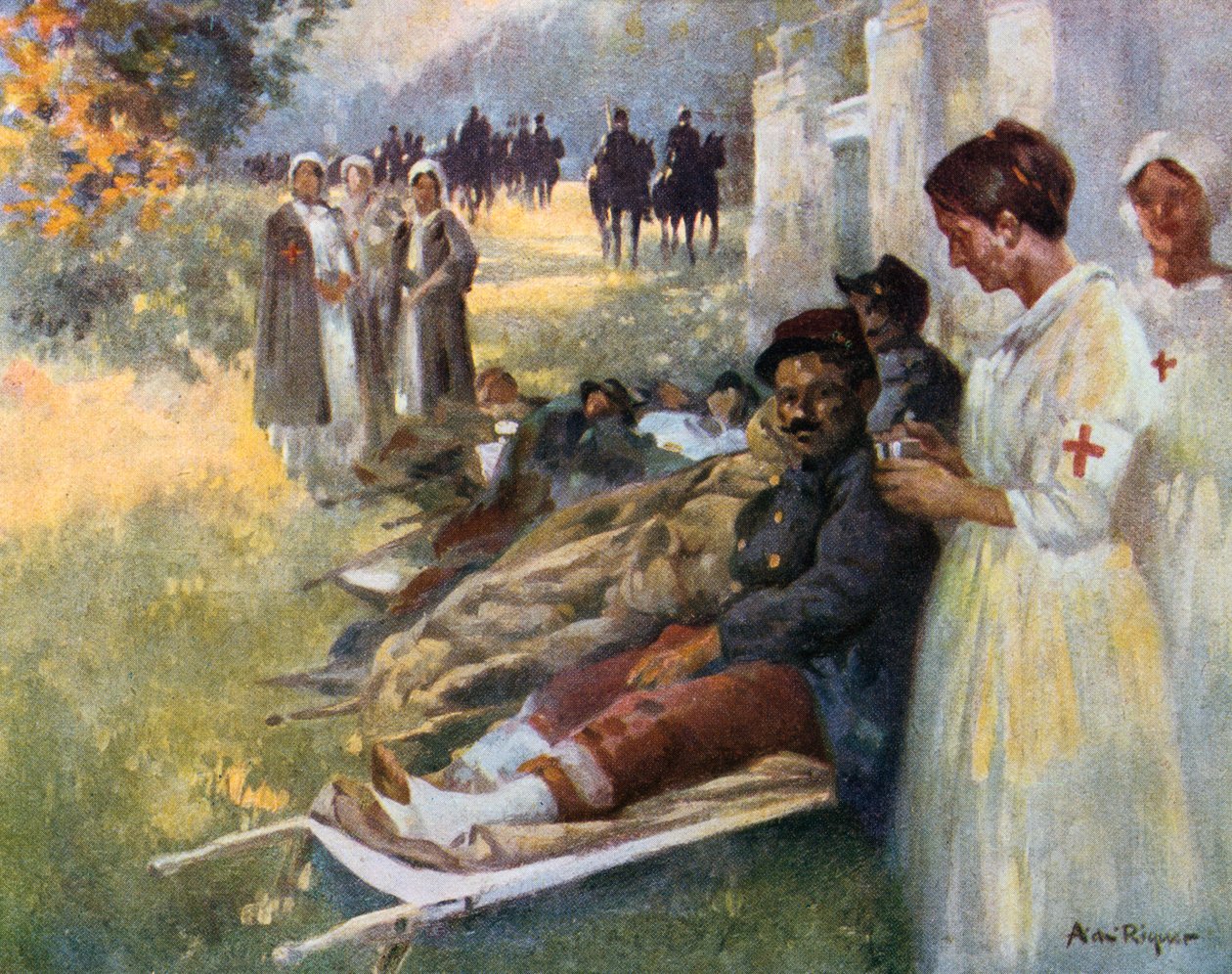 Pierwsza pomoc, 1914 autorstwa Alexandre de Riquer