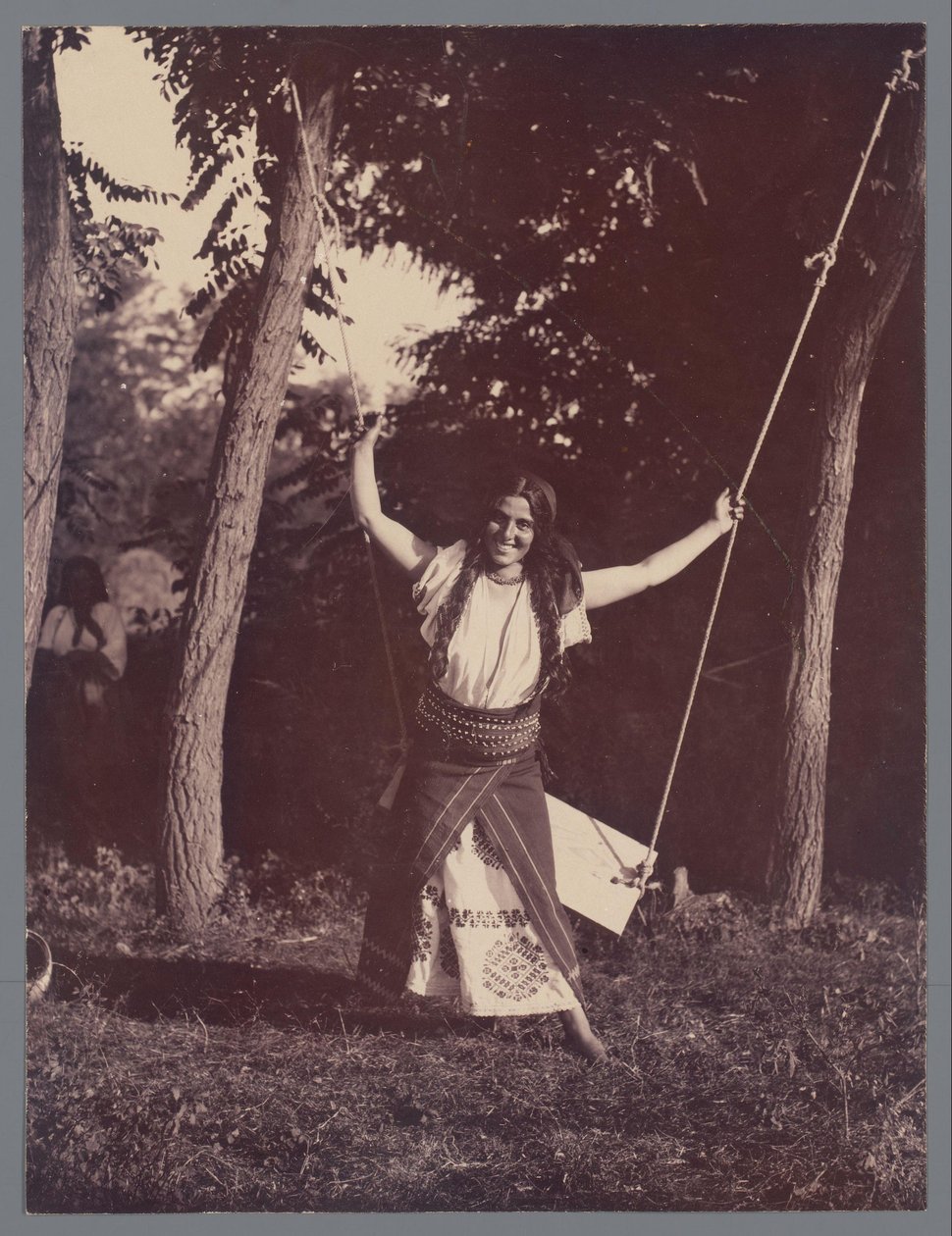 Portret van Didina Țiganca Didina (tytuł oryginalny) autorstwa Alexandru Bellu