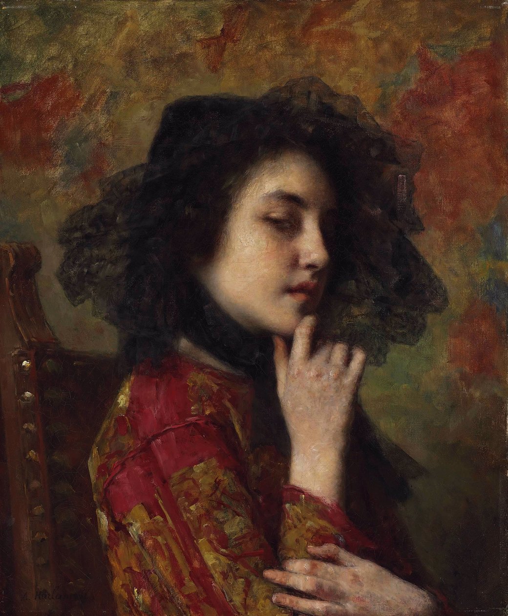Portret gruzińskiej księżniczki autorstwa Alexei Harlamov