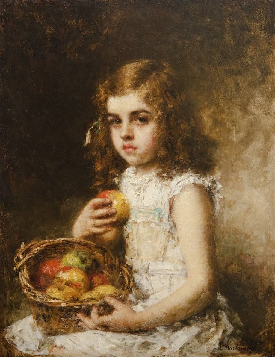 Portret młodej dziewczyny autorstwa Alexei Harlamov