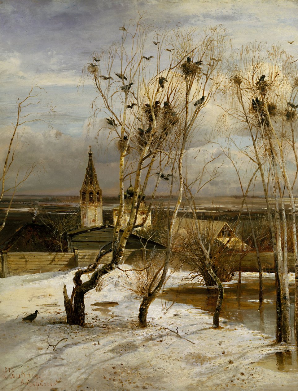 Gawrony powróciły autorstwa Alexei Kondratievich Savrasov