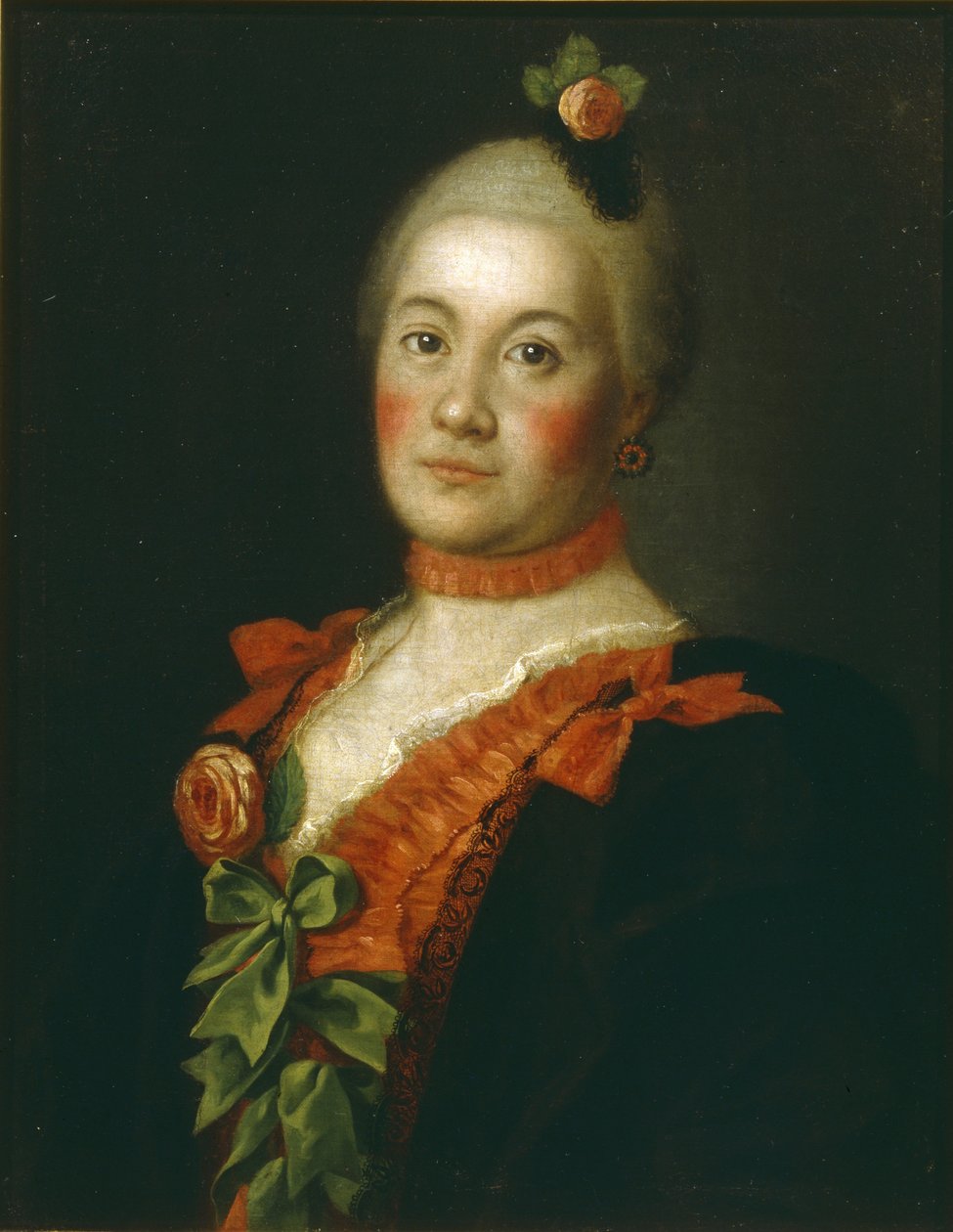 Portret hrabiny Tatiany Aleksiejewny Trubetskiej, 1761 autorstwa Alexei Petrovich Antropov