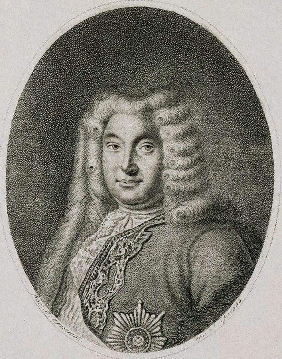 Portret wicekanclerza hrabiego Andrey Ostermann 1687-1747, c1812. autorstwa Alexei Petrovich Grachev