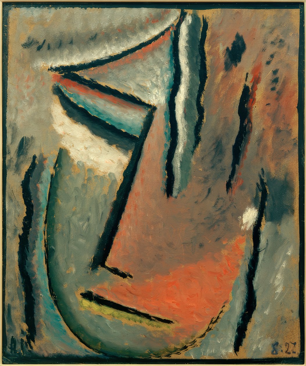 Abstrakcyjna głowa: głupi ból autorstwa Alexej von Jawlensky