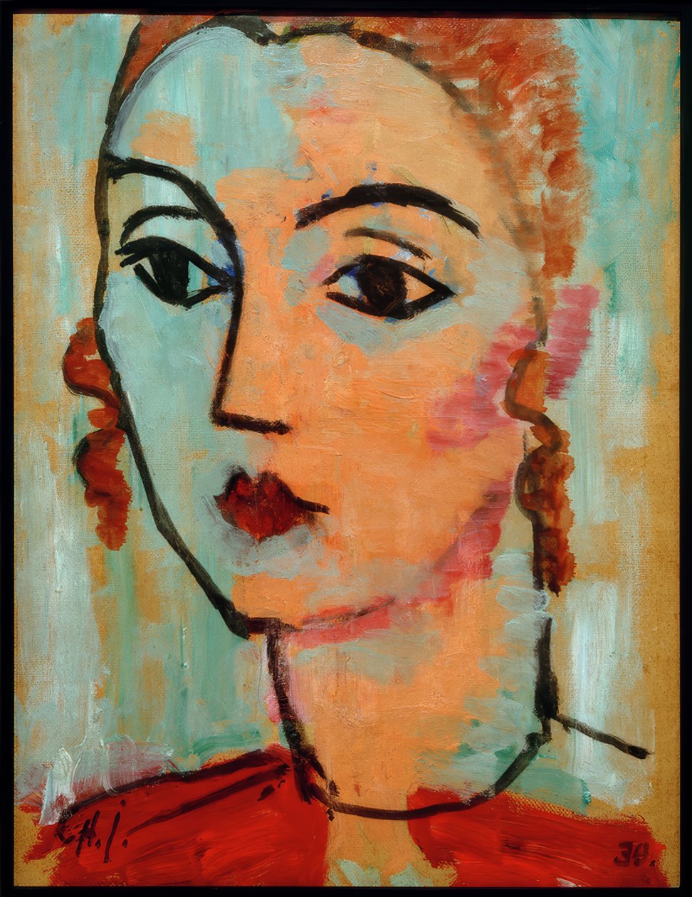 Portret Lisy Kümmel autorstwa Alexej von Jawlensky