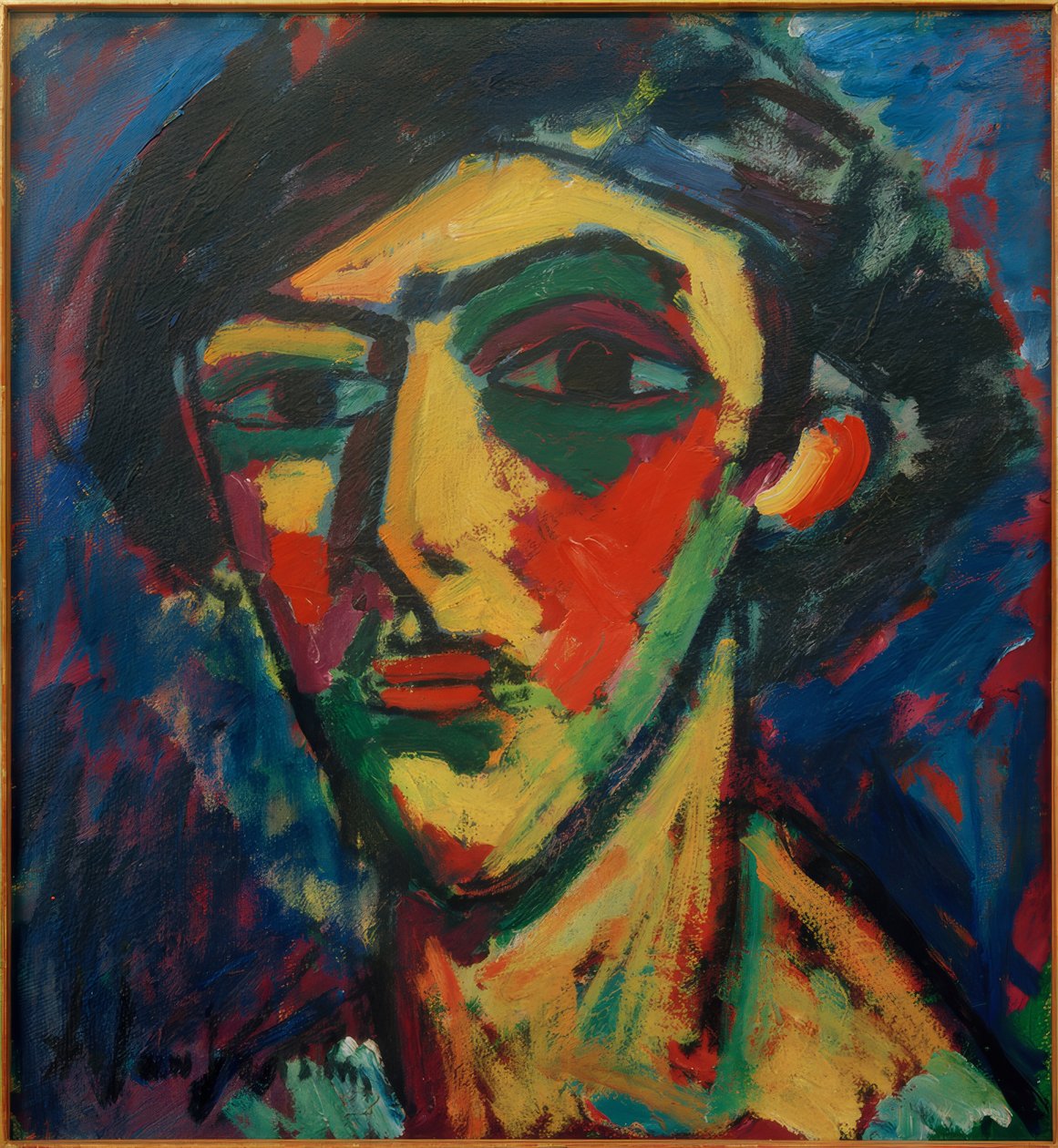 Głowa młodego mężczyzny autorstwa Alexej von Jawlensky