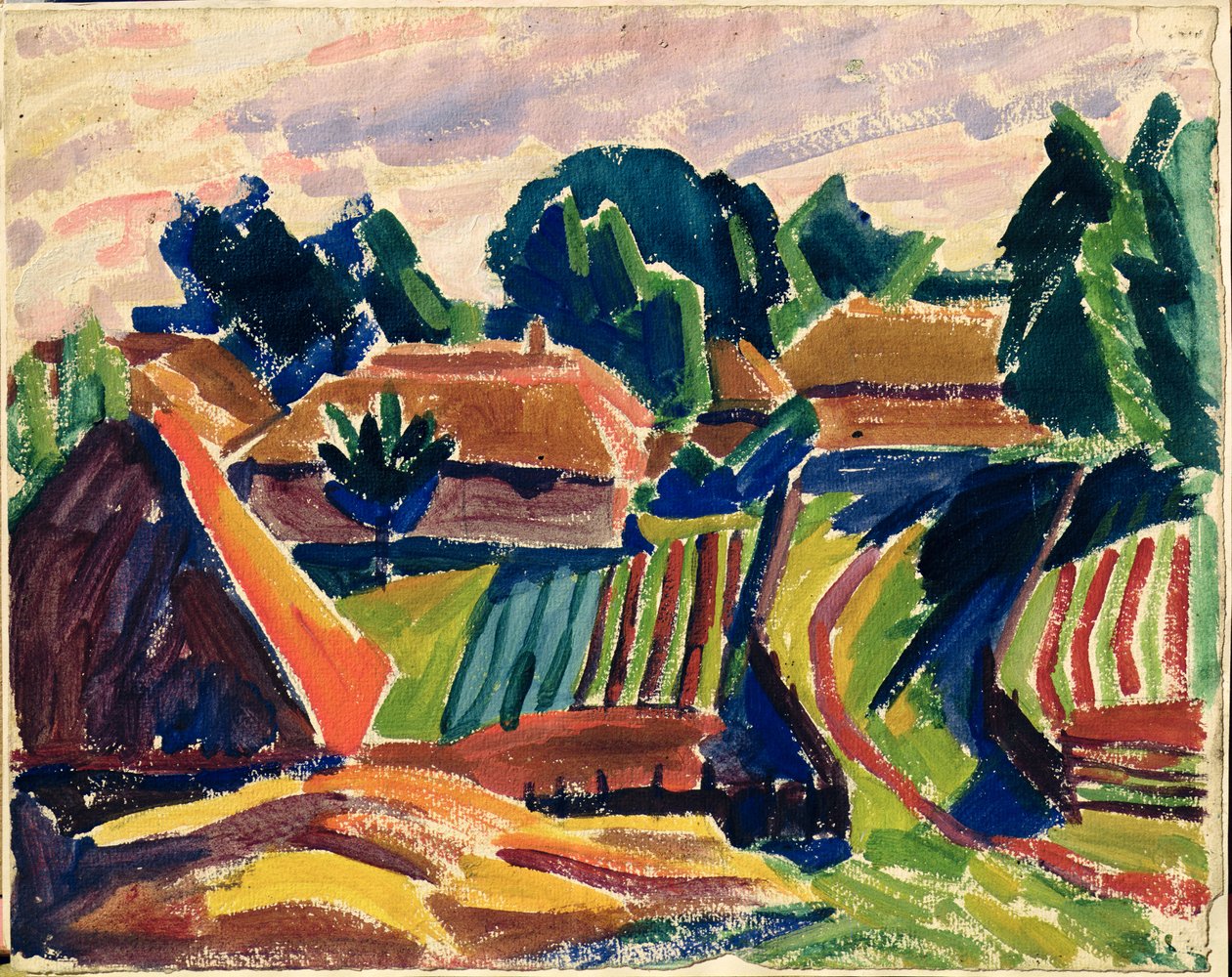 Krajobraz, 1908-12 autorstwa Alexej von Jawlensky