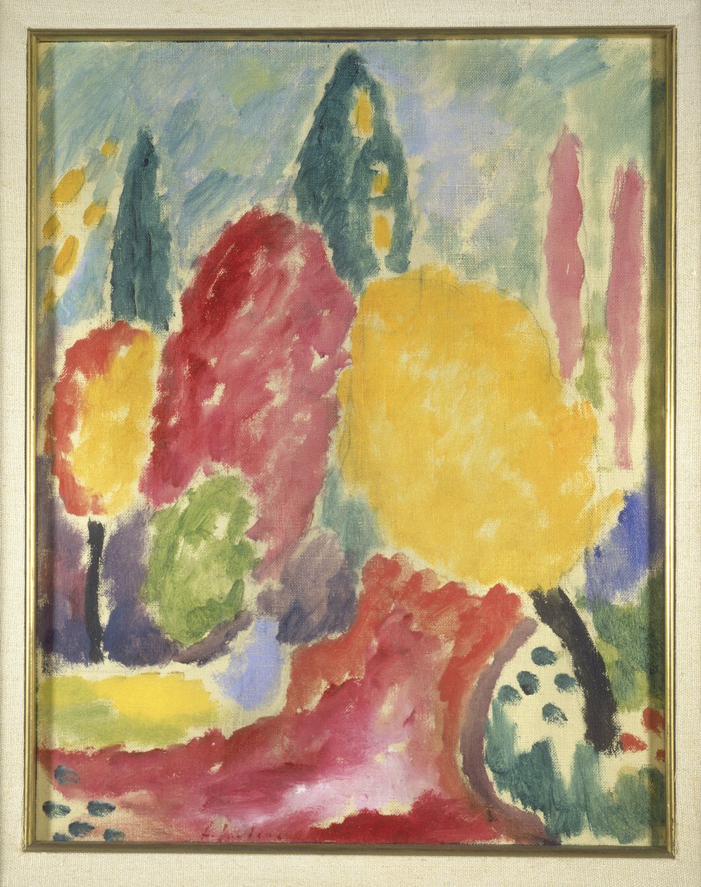 Duża wariacja: Jesień, 1915 (olej na płótnie, montaż na desce) autorstwa Alexej von Jawlensky