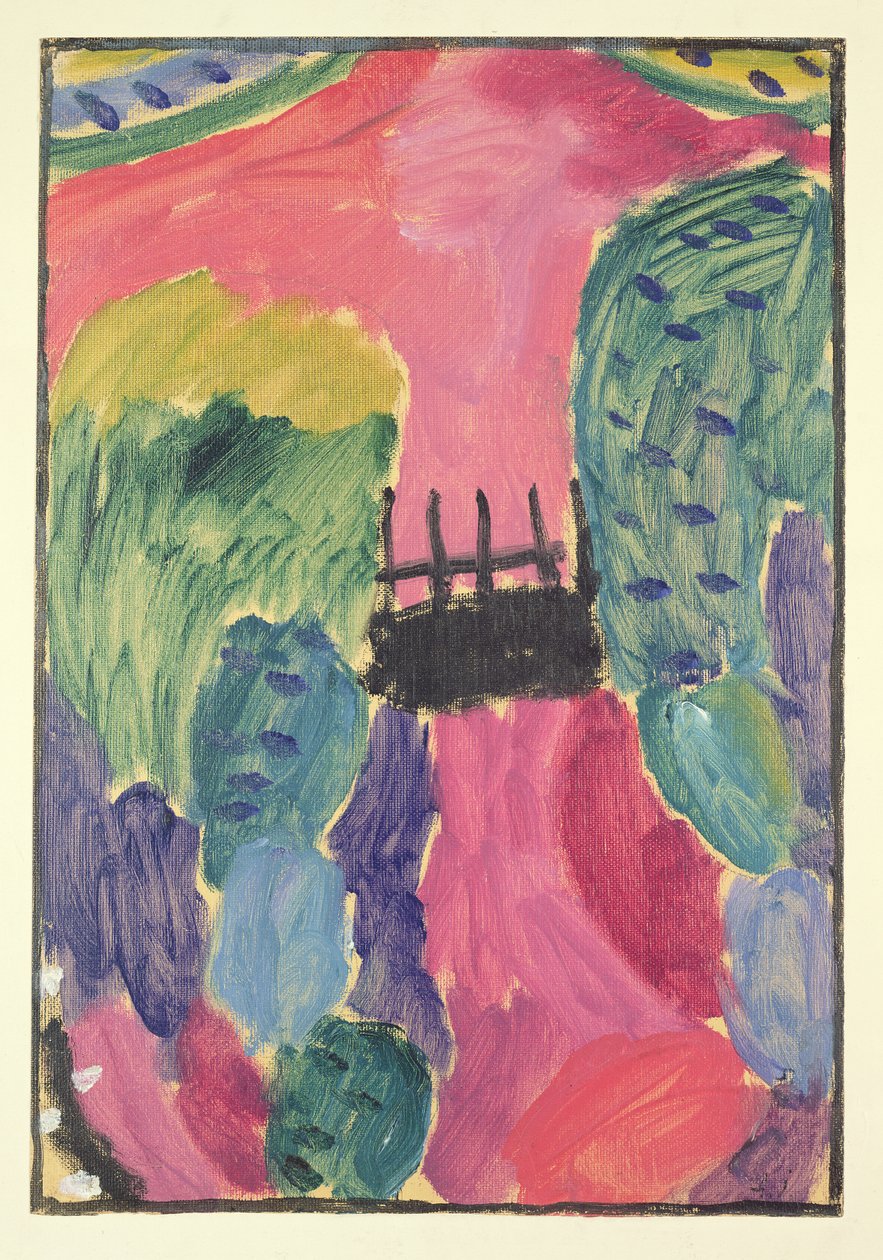 Czerwona Droga, 1915 autorstwa Alexej von Jawlensky