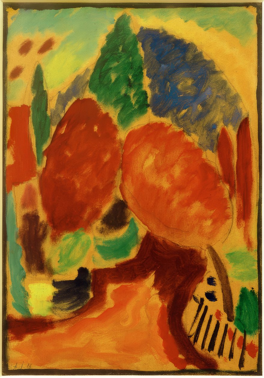 Odmiana: pomarańczowy sposób autorstwa Alexej von Jawlensky